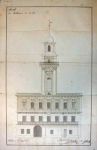 Projekt fasady ratusza, A. Kment, 1836 r.