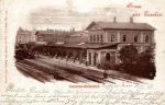 Dworzec kolejowy, pocztówka z 1899 r.