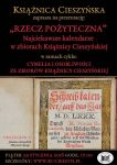 Rzecz pożyteczna. Najciekawsze kalendarze w zbiorach Książnicy Cieszyńskiej