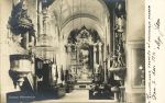 Wnętrze  kościoła, pocztówka z 1890 r.
