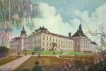 Klasztor, szpital i kościół sióstr elżbietanek, widokówka z czasów I wojny światowej