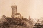 Góra Zamkowa -fragm. Panoramy Phillibrowna wg rys. E. Gurka z Panorama des sterr. Monarchie 1840 ze zbiorów <a href='http://www.muzeum-cieszyn.ox.pl/' target=_blank>MSC</a>, fot. D. Dubiel
