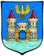 Urzędowa wersja herbu Miasta Cieszyna zatwierdzona przez Radę Miejską w 1996 r.