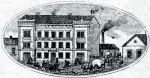 Kamienica i fabryka Moritza Fasala na saskiej Kepie, grafika z 1875r. <br> (reprodukcja za Andressen-Buch der Stadt Teschen)