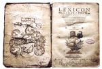 Leksykon grecko-łaciński z 1502 roku z podpisem Jerzego F. barona Bludowskiego z Dolnych Błędowic