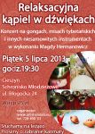 Relaksacyjna kąpiel w dźwiękach