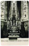Główny ołtarz w kościele Serca Jezusowego, pocztówka z 1905 r.