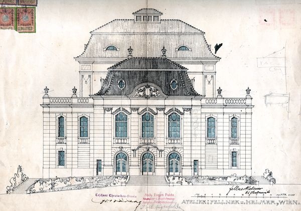 Projekt teatru w Cieszynie, 1908