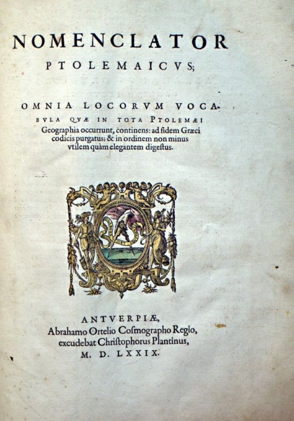 Abraham Ortelius, Theatrvm orbis terrarvm, Antverpiae 1579