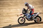 Adam Tomiczek na mecie Rajdu Dakar